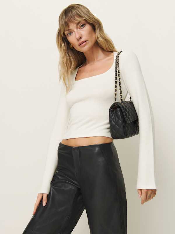 Devon Knit Top - Fior Di Latte