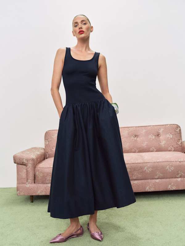 Verdona Dress - Navy