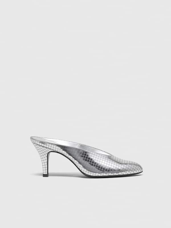 Mules à talons Xyler - Disco argenté métallisé