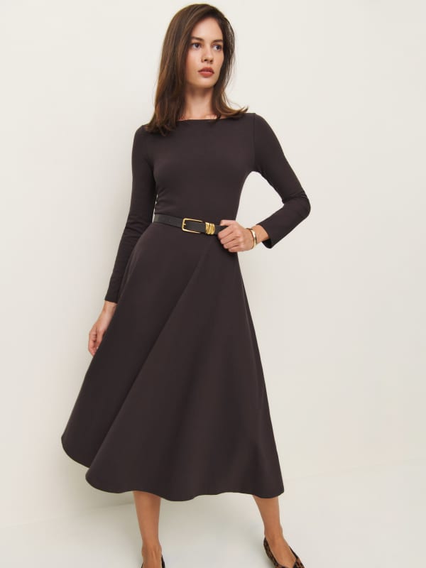 Robe en maille Wiley - Cassis