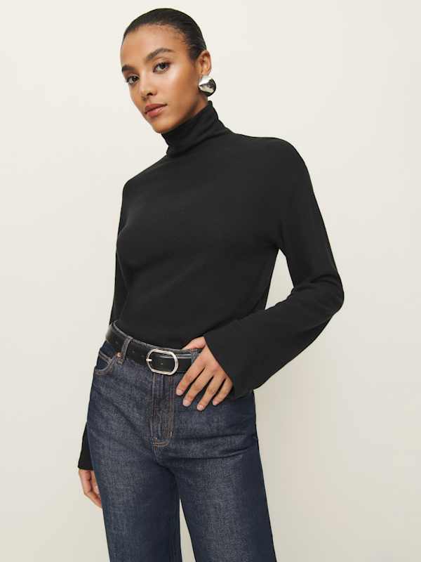 Anya Knit Top - Black