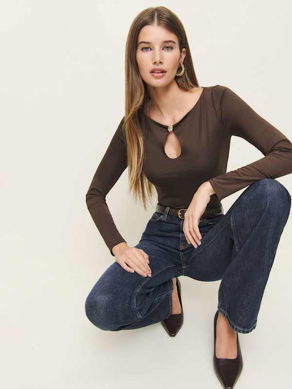 Haut en maille Aubrey - Marron