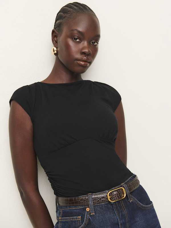 Top en maille Madelyn - Noir