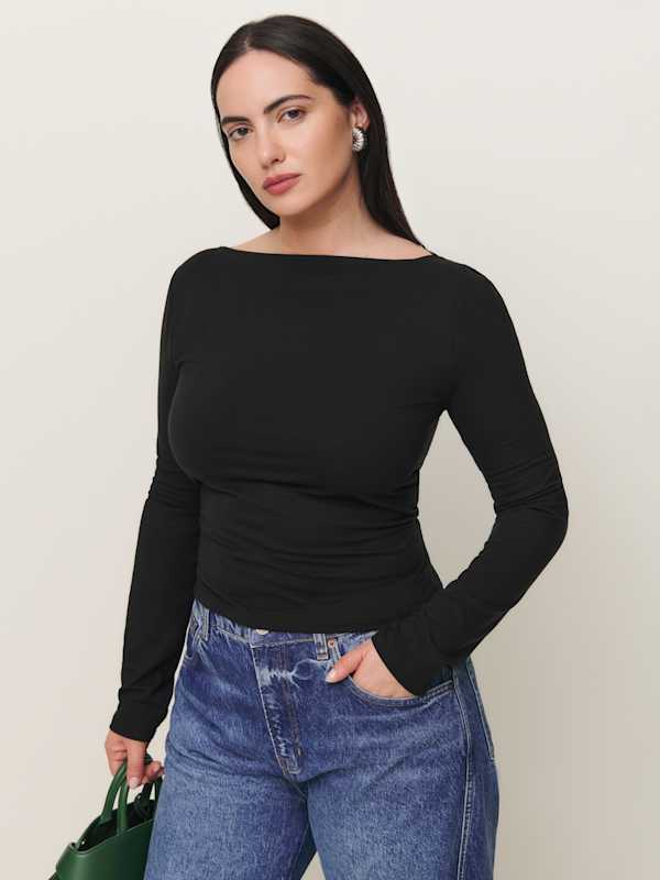 Top en maille Wiley grandes tailles - Noir