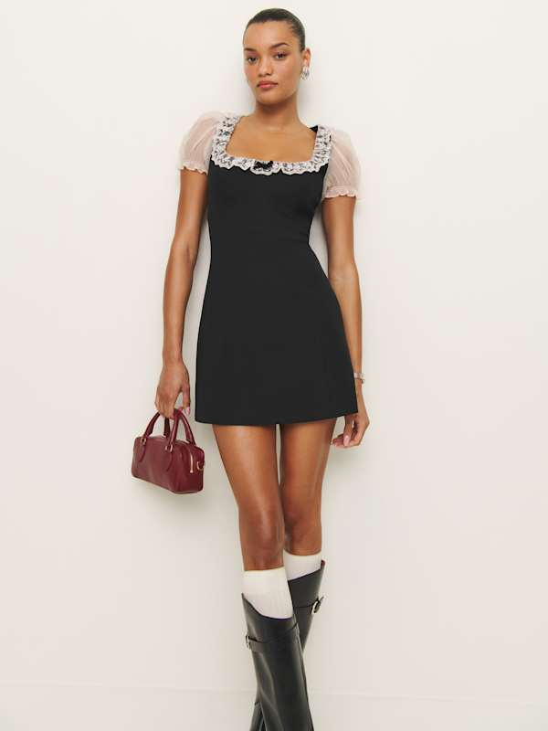 Petites Bunny Dress - Black