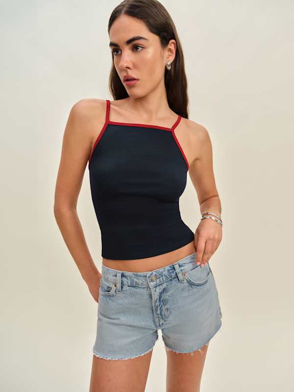Short ample en denim à taille basse 2,5 po Sutton - Yarra