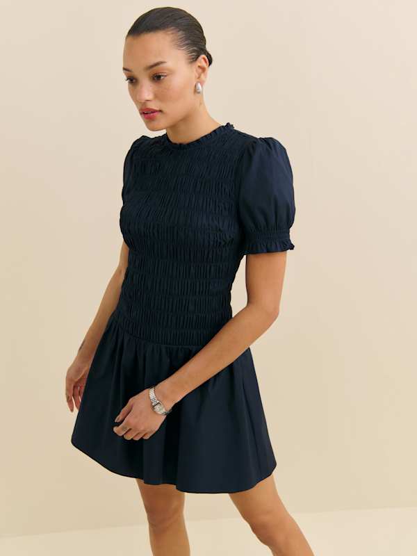 Leannah Dress - Navy