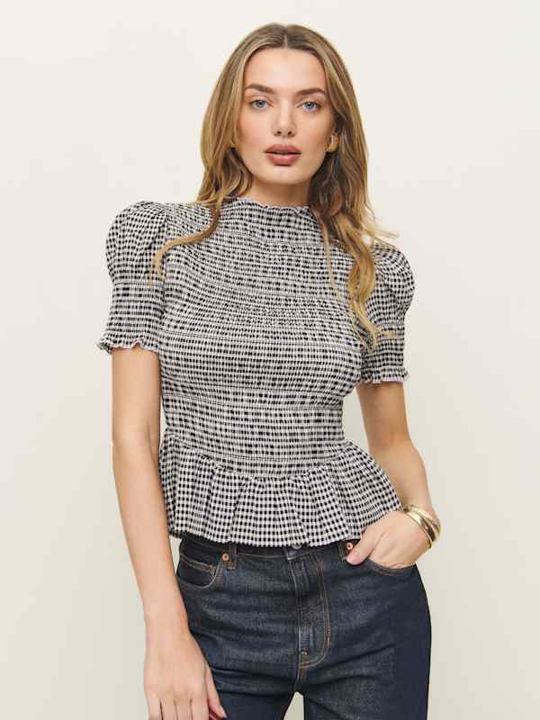 Aggie Top - Remy Check