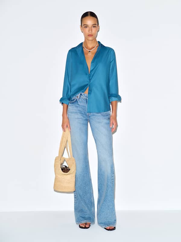 Alfie Relaxed Shirt - Cerulean
