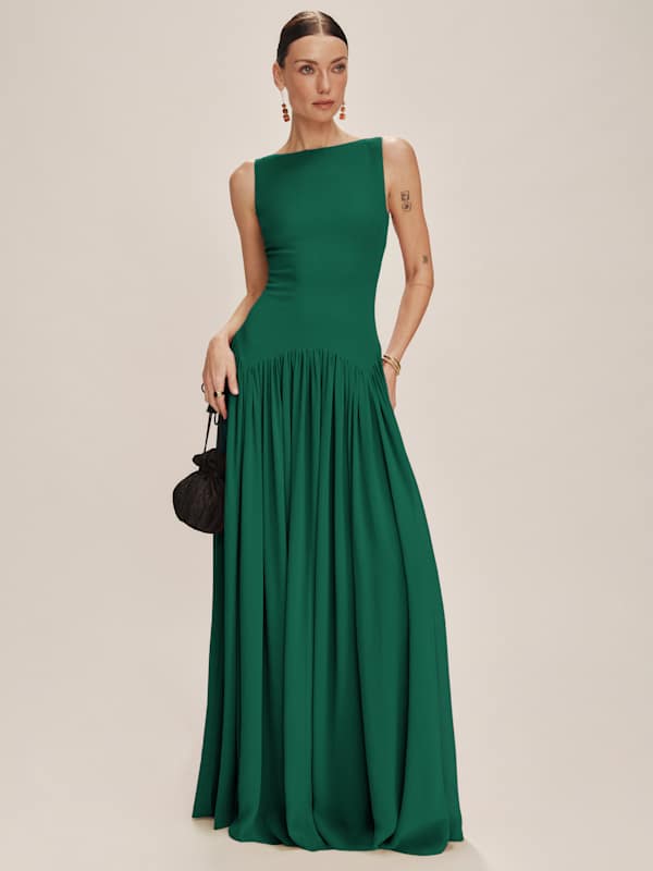Camella Dress - Emerald
