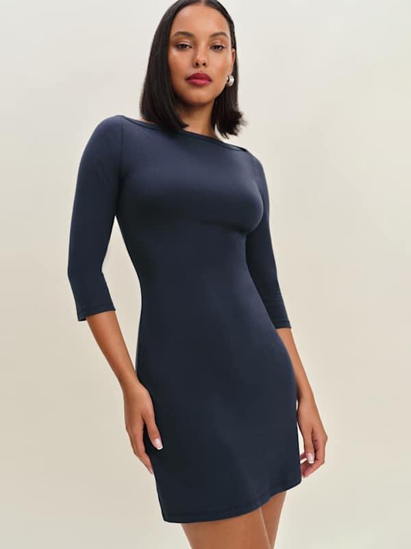 Robe en maille Rocky - Bleu nuit