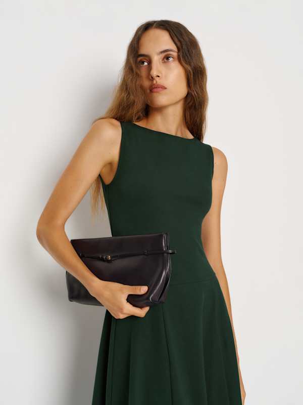 Robe en maille Devin - Vert forêt