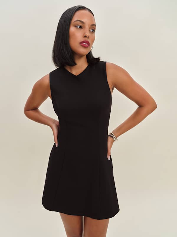 Robe en maille épaisse Ava - Noir