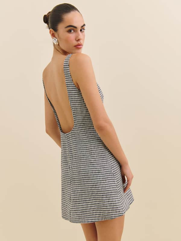 Rosemond Linen Dress - Remy Check