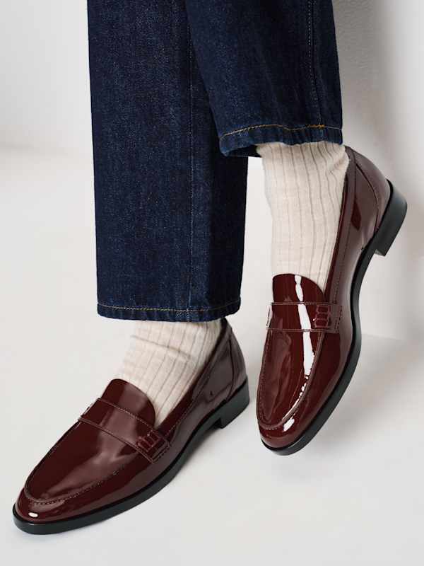 Mocassins Kaylee - Rubis verni