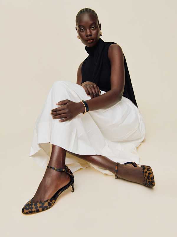 Luanna Pump - Leopard Haircalf