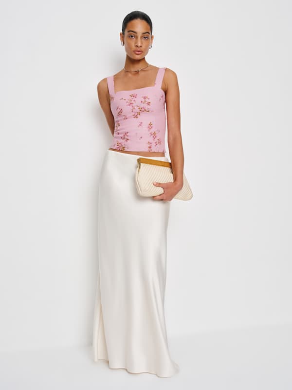 Darci Linen Top - Secret