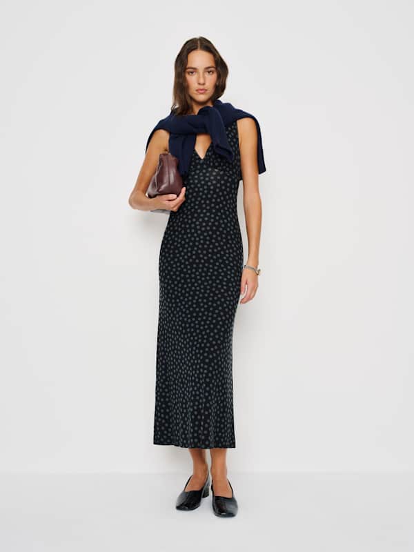Robe en maille Brayden - Cosmique à pois