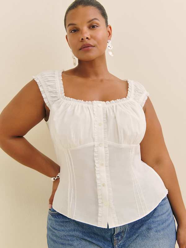 Top Alabama grandes tailles - Ivoire