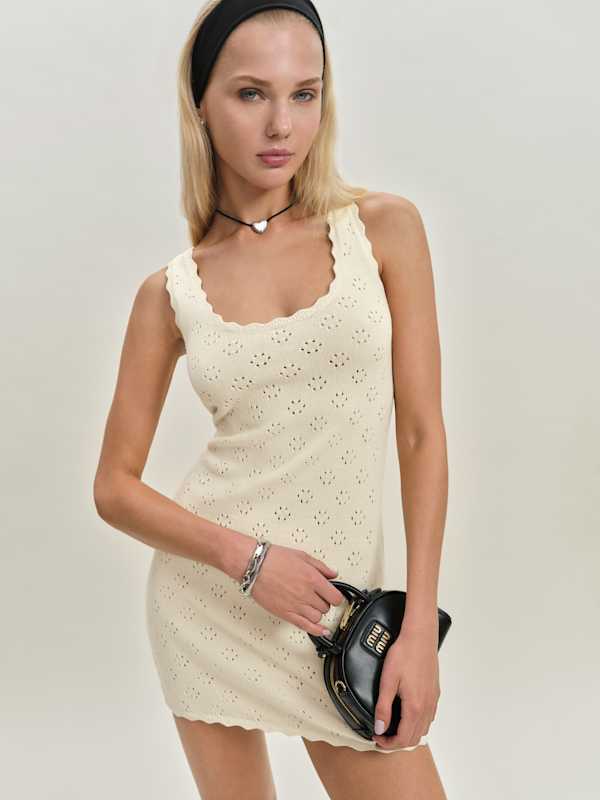 Robe en coton Forest - Écru