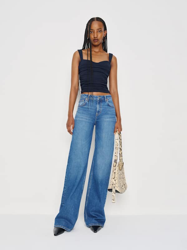 Top en maille Trish - Bleu nuit