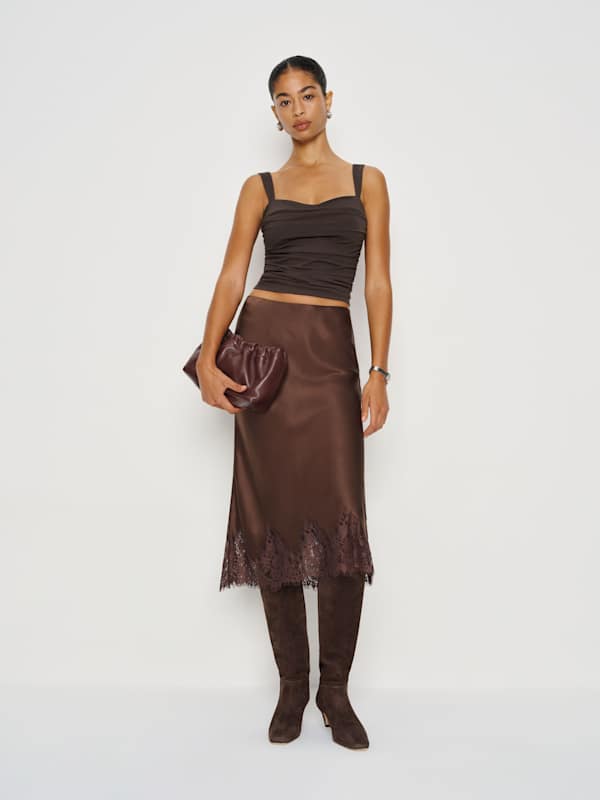 Top en maille Trish - Brun