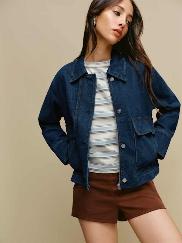 Oakley Cropped Denim Jacket - Havasu