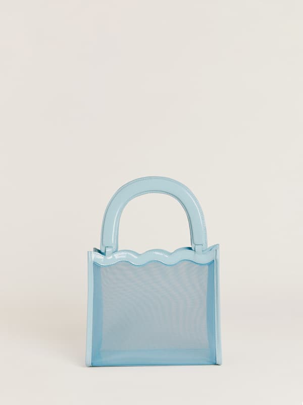 Emma Mini Bag - Light Blue Mesh