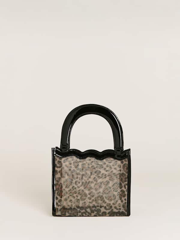 Mini sac Emma - Résille léopard