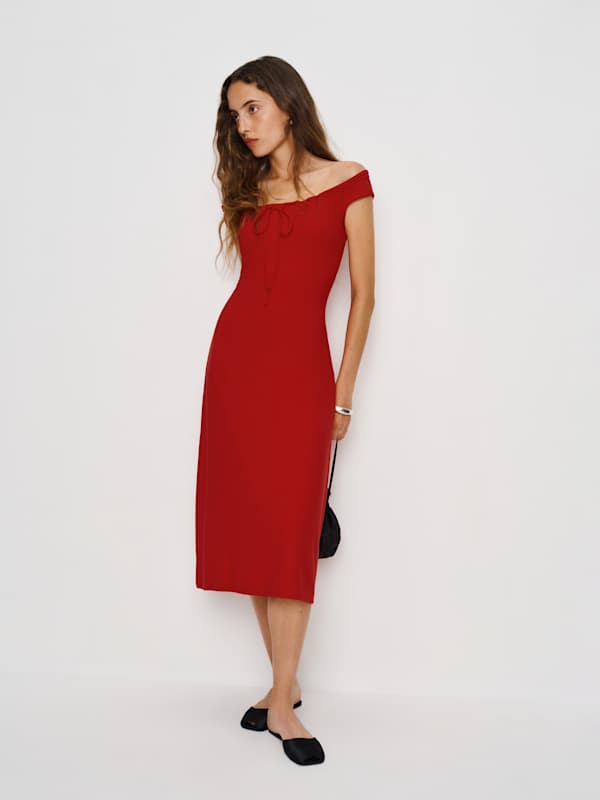Milo Knit Dress - Lipstick