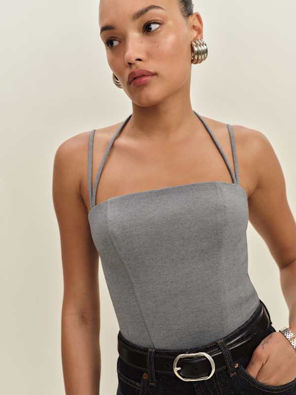 Elliot Knit Top - Heather Grey