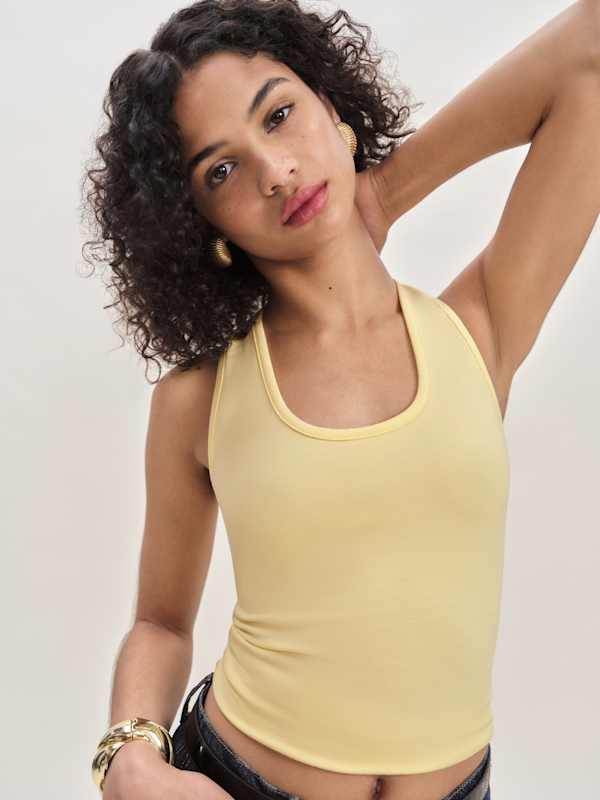 Archie Knit Top - Pineapple