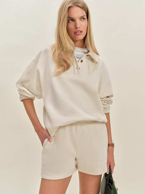 Nico Classic Polo Sweatshirt - Almond