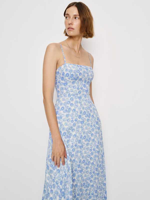 Monette Dress - Blue Daisy
