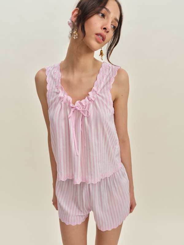 Pyjama Hazel - Rayures colibri