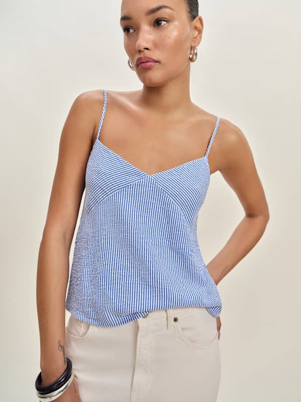 Emina Top - Blue Stripe