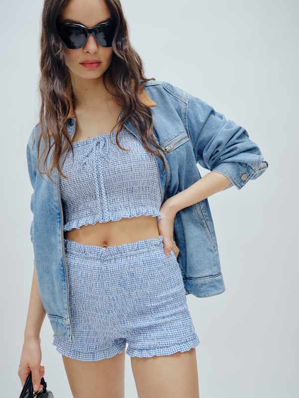 Abbie Short - Blue Check