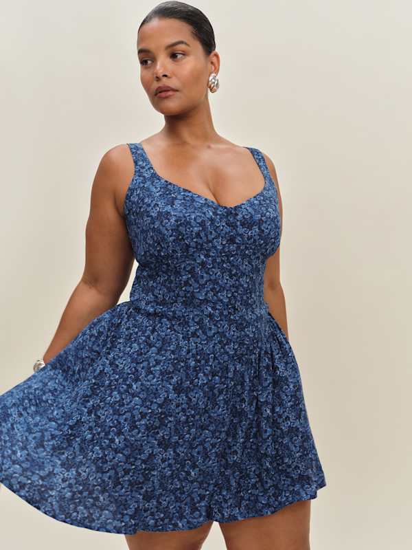 Robe Wynn grandes tailles - Rose Bleue