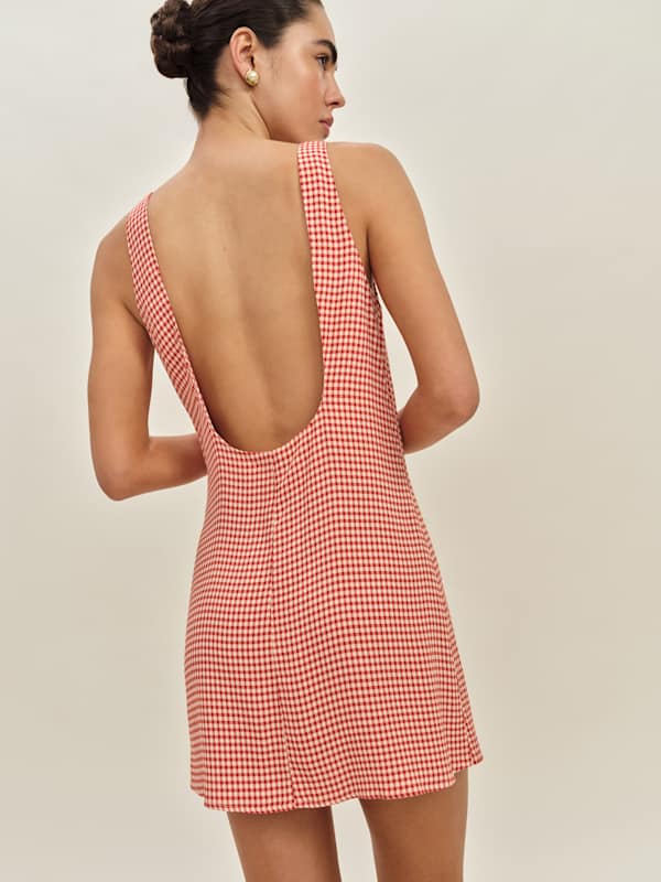 Rosemond Dress - Strawberry Check