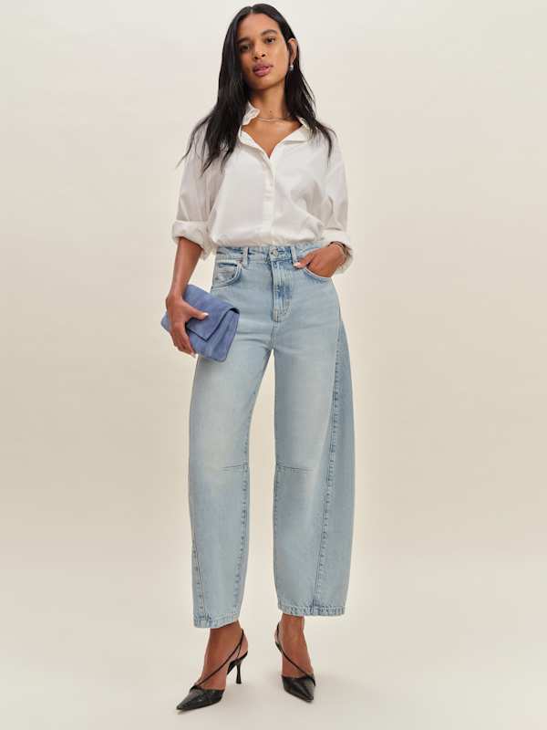 Jean barrel à taille mi-haute Tyler - Yarra