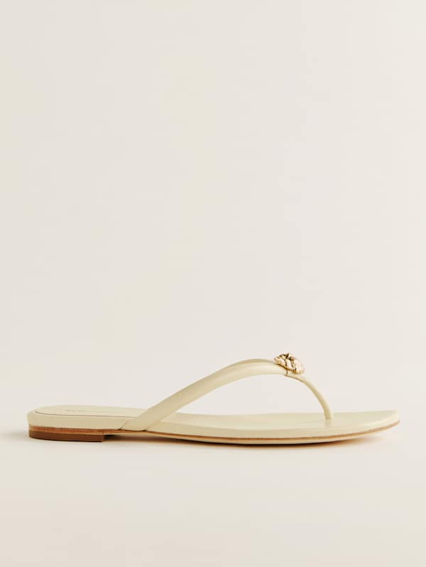 Onyx Thong Sandal - Cream Puff Conch