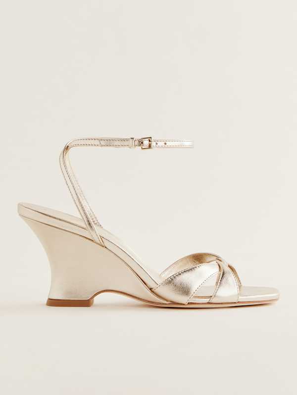 Margo Wedge Sandal - Gold
