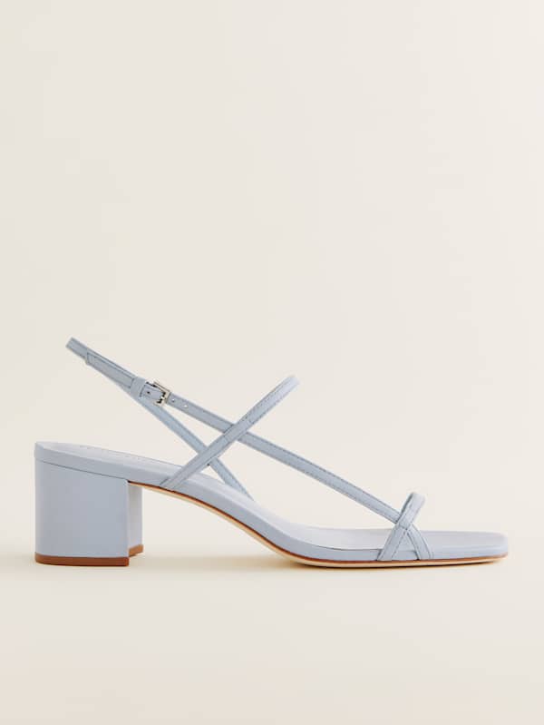 Serenity Block Heeled Sandal - Mist Leather