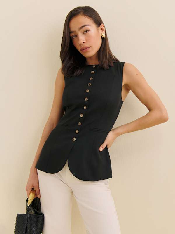 Gilet de costume Jaden - Noir