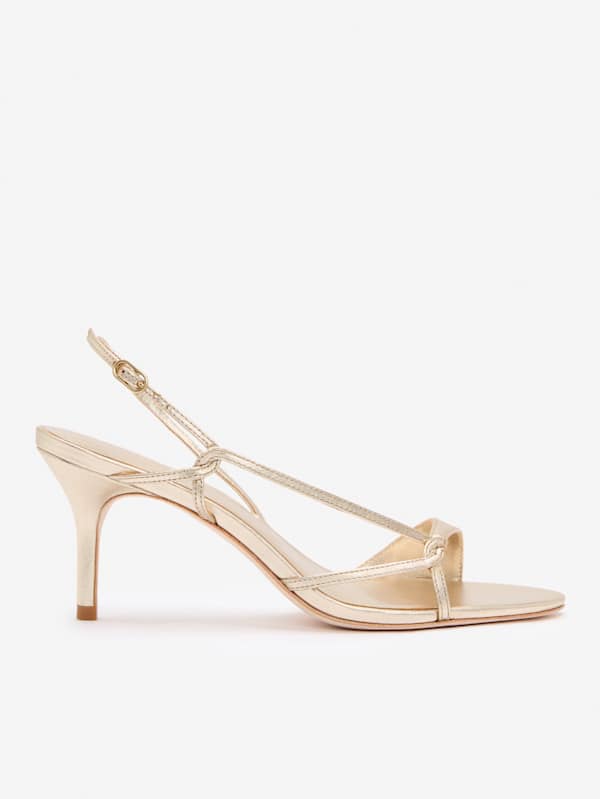 Sandales à talons et brides arrières Nino - Doré