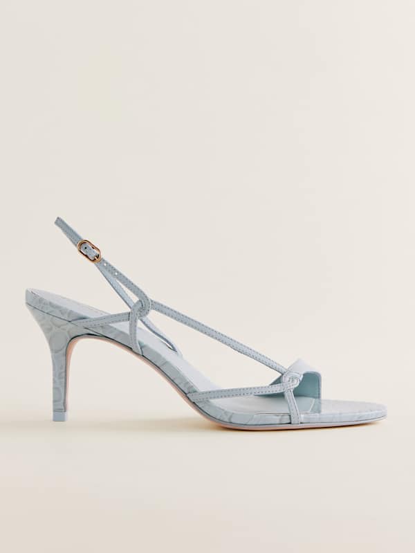 Nino Slingback Heeled Sandal - Mist Croc