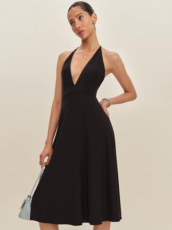 Robe en maille Louie - Noir