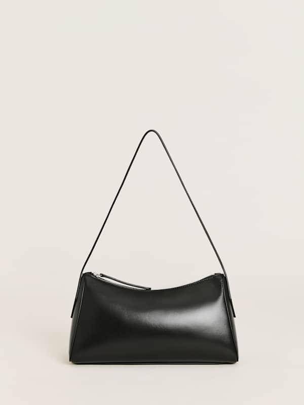 Hannah Shoulder Bag - Black Leather