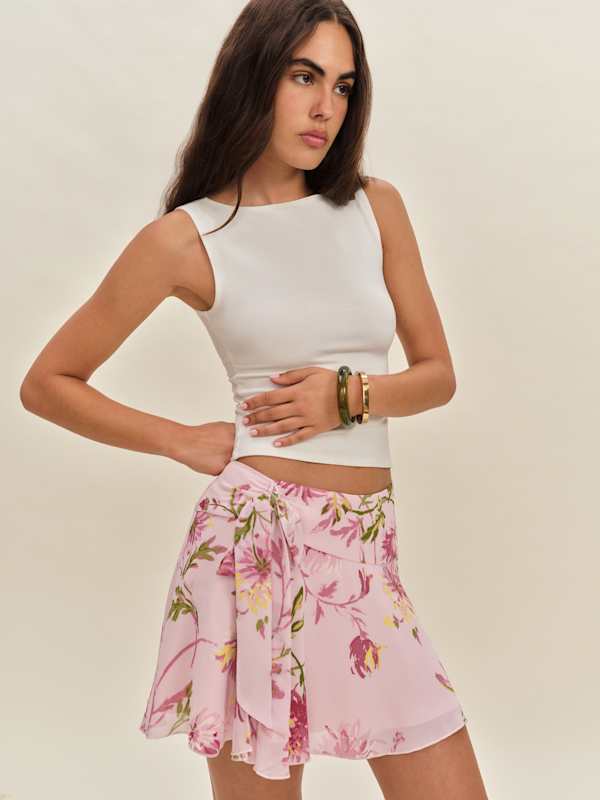 Jupe taille basse Jasmine - Chrysanthème