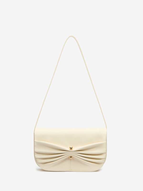 Maria Shoulder Bag - Cream Leather